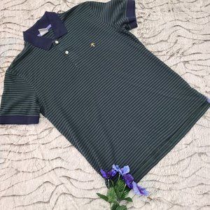 Brooks Brothers Striped Logo Polo Shirt